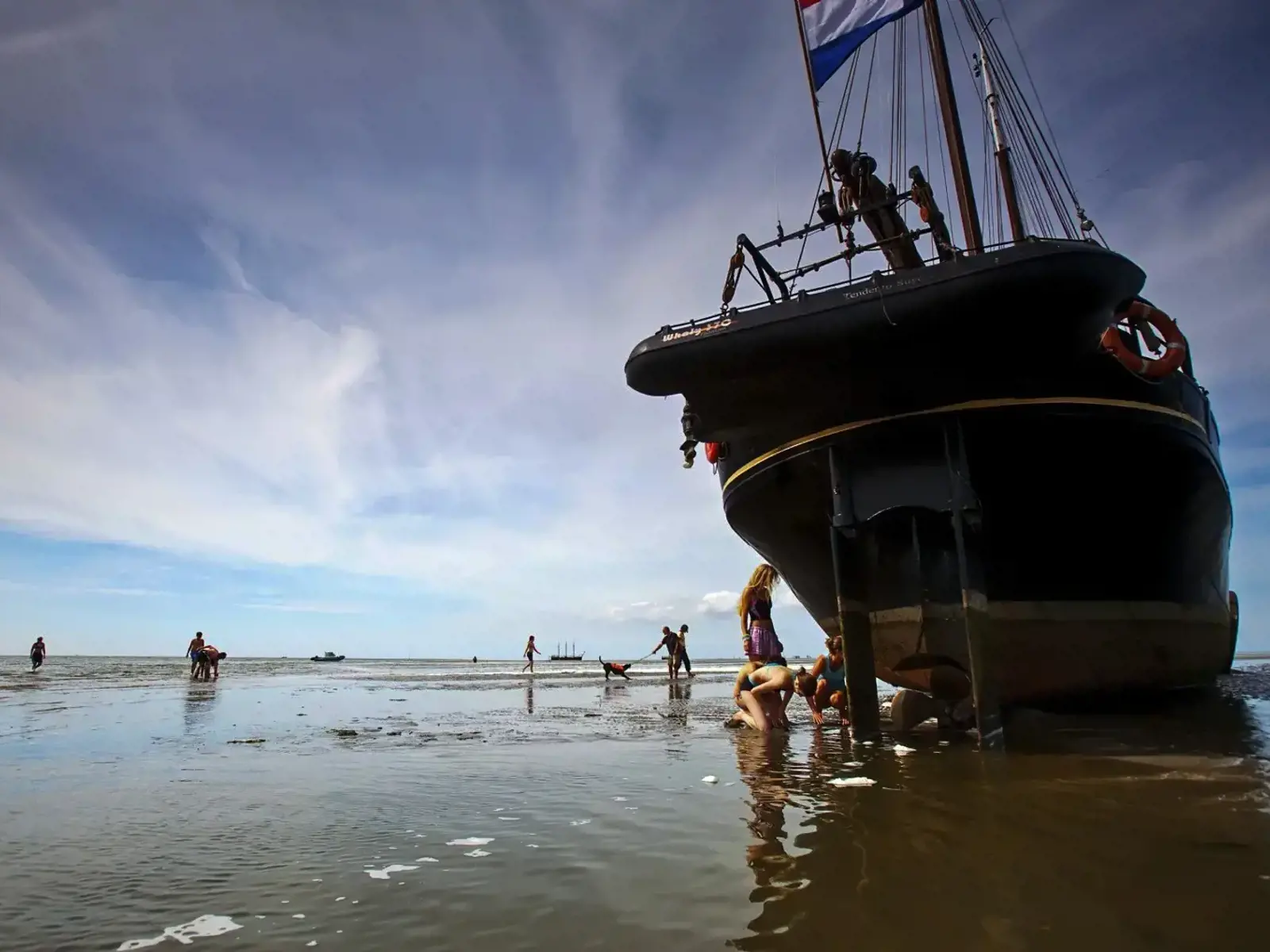 Suydersee Waddenzee Droogvallen Trockenfallen Tidal Beaching