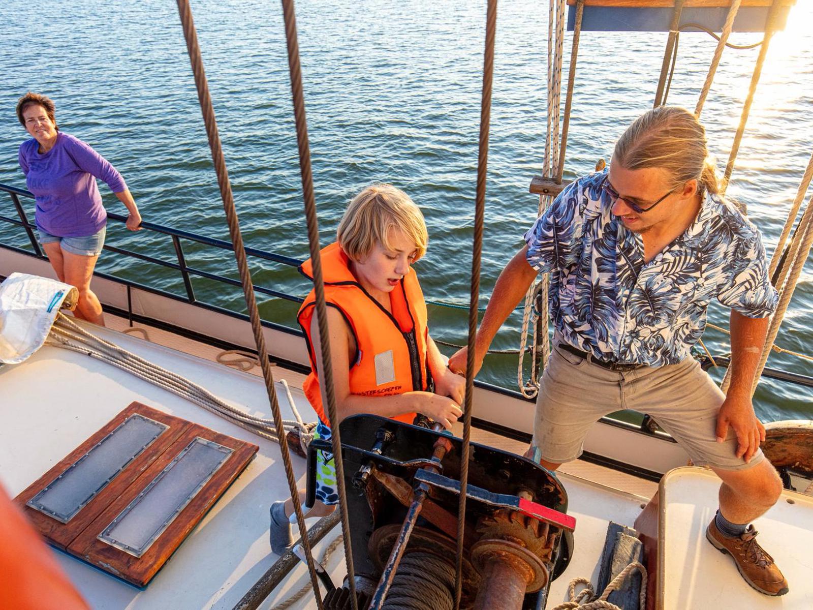 zeil heisen segel hoog sail up